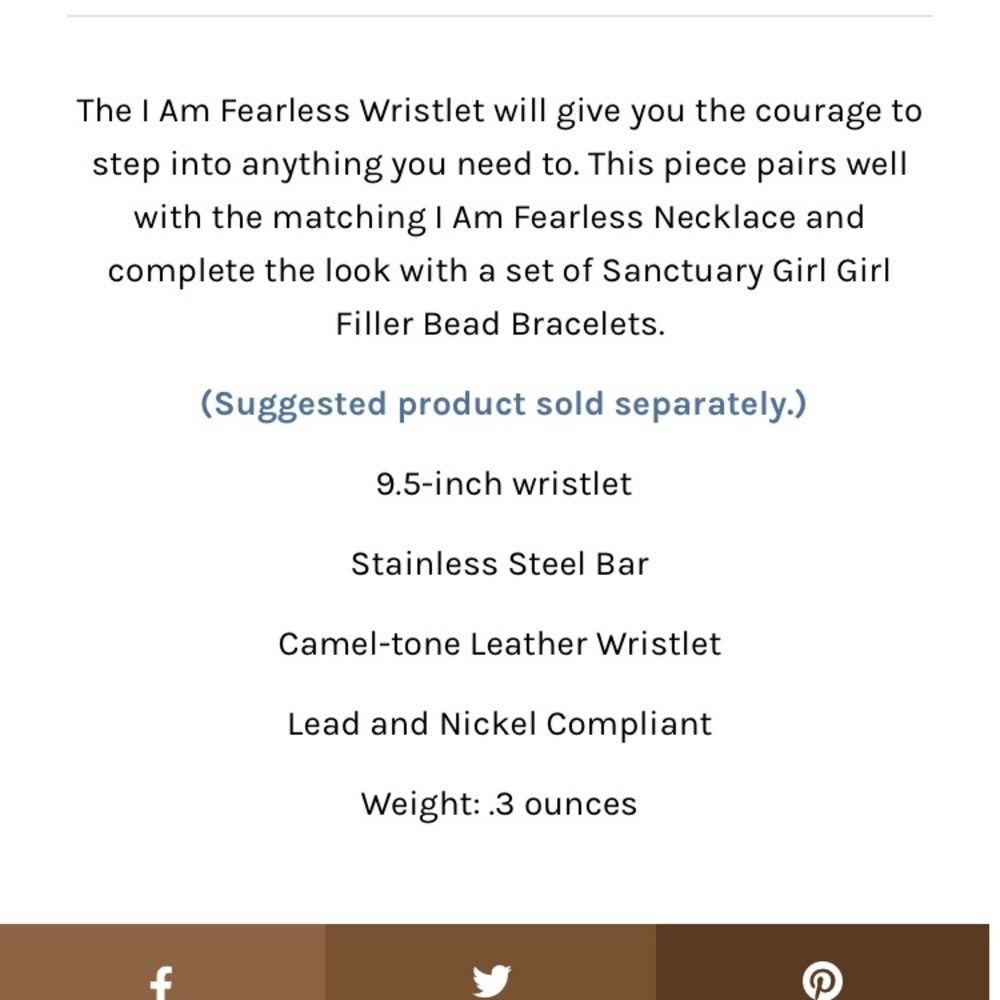 I AM FEARLESS Bracelet